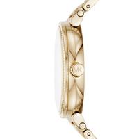 Michael Kors 女士Sofie系列防水石英花朵点缀金色不锈钢手链手表36mm MK3881 Gold ONE SIZE