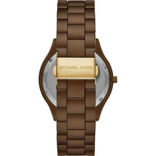 Michael Kors 女士Slim Runway系列防水三针石英铝手链手表42mm Gun ONE SIZE