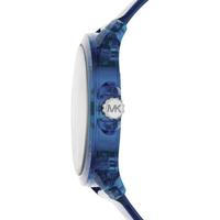 Michael Kors 女士防水三针石英多功能蓝色聚氨酯表带手表42mm MK6680 Blue ONE SIZE