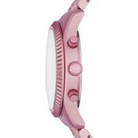 Michael Kors 女士防水三针石英日期显示粉色轻巧铝手链手表44mm MK8792 Pink ONE SIZE