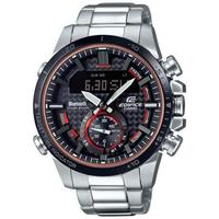 卡西欧(Casio)ECB-800DB-1A Edifice男士太阳能智能手表蓝牙连接世界时间闹铃计时秒表49.2mm Silver ONE SIZE
