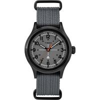天美时(TIMEX)男士 X Todd Snyder防水石英军事灵感深灰色织物表带手表40mm Grey ONE SIZE