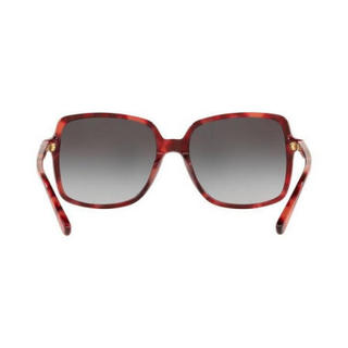 （Michael Kors）美国MK女士太阳镜度假棕榈岛墨镜方形黑色镜片树脂镜架高清开车驾驶 红色 S