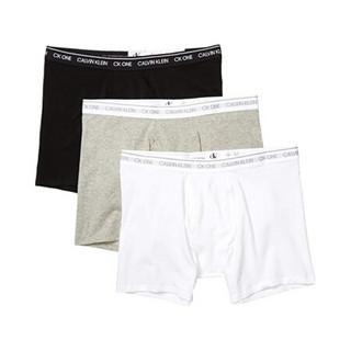 （CALVIN KLEIN）COLLECTION 男士三角内裤纯色舒适透气三条装美国直邮CK NB2405-WHITE L  否