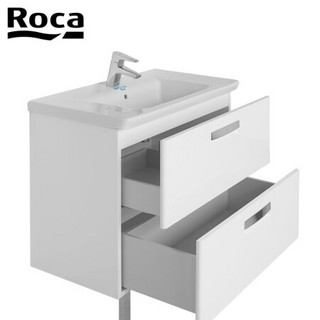 乐家卫浴（Roca）欧式浴室柜组合现代实木浴室柜套装洗脸盆面盆台盆柜洗手盆柜组合 不含龙头配件 Gap 盖普N（80cm）（主柜+盆）