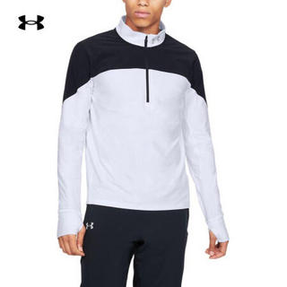 安德玛官方UA Qualifier男子1/2拉链运动T恤Under Armour1326595 白色100 XL