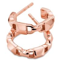 Michael Kors（MK）女士连接纯银链挂锁设计耳环 耳饰 时尚优雅耳坠 精心设计 送女友 Silver