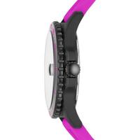 Fossil 化石男士手表 FB-01霓虹粉色硅胶表带时尚腕表 100米防水 42mm潜水式表盘 Pink ONE SIZE
