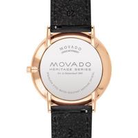 Movado摩凡陀男士手表 Heritage系列 Calendoplan巧克力皮革表带腕表40mm No Color ONE SIZE
