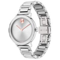 Movado摩凡陀女士手表 Swiss瑞士石英机芯 BOLD系列不锈钢手链腕表34mm Stainless Steel No Size