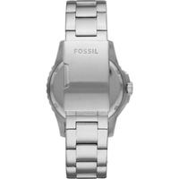 Fossil 化石男士手表 Blue Dive潜水表 100米防水石英机芯 不锈钢链腕表42mm表盘 Silver ONE SIZE