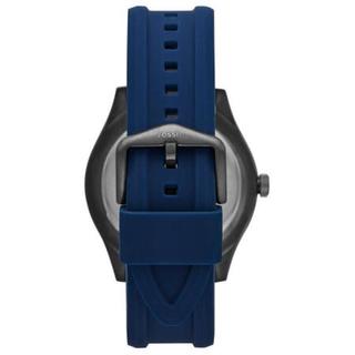 Fossil 化石 男士手表 石英机芯 Belmar系列 蓝色硅胶表带腕表 44mm表盘 Blue ONE SIZE