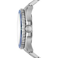 Fossil 化石 男士手表 FB-02 石英机芯 100米防水 不锈钢手链腕表 48mm表盘 Silver ONE SIZE