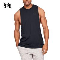 安德玛官方UA Sportstyle男子运动背心Under Armour1329286 黑色001 M