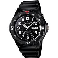 卡西欧（Casio）男士手表 双向旋转表圈 石英机芯 100米防水 黑色树脂表带腕表 43mm表盘 Black ONE SIZE