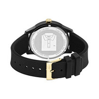 LACOSTE 法国鳄鱼男士12.12系列黑色橡胶表带手表42mm 2011010 Black ONE SIZE