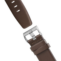 博朗(Braun)男表 BN0024BKBRG 38mm棕色皮表带 简约休闲50米防水 日本石英机芯