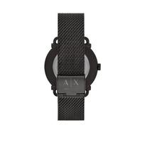 阿玛尼(ARMANI EXCHANGE)男士手表三针石英机芯简约时尚黑色不锈钢手链腕表44mm AX2902 Black One Size