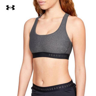 安德玛官方UA Armour女子运动内衣中强度Under Armour1310459 灰色020 S