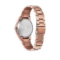 西铁城(CITIZEN)Eco-Drive女士光动能手表石英机芯简约不锈钢手链腕表 Rose Gold One Size