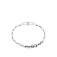 精工(Seiko)女士石英机芯太阳能手表不锈钢表链30mm梦幻蓝色水晶密镶表盘防水30m Silver One SizeSUP433