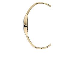 精工(Seiko)女士石英机芯太阳能手表SUP390金色不锈钢表链16.5mm水晶镶嵌表盘防水30m Gold One Size