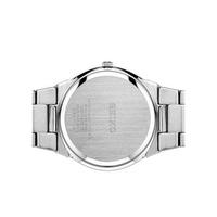 精工(Seiko)男士石英机芯光动能手表不锈钢表链41mm灰色日期表盘防水100m Gray One Size