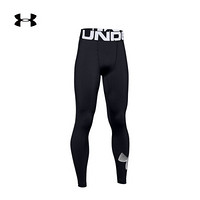 安德玛官方UA Armour男童运动紧身裤Under Armour1343271 黑色001 YXS