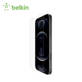 贝尔金（BELKIN）苹果12promax钢化膜 iPhone12promax手机膜 德国进口肖特玻璃基材 抑菌抗摔 OVA039