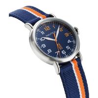 诺帝卡(NAUTICA)男士手表机芯50米防水织布表带腕表 40mm夜光指针 Navy ONE SIZE