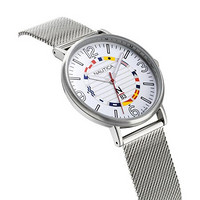 诺帝卡（NAUTICA）男士手表30米防水不锈钢表带腕表41mm NAPWGS905 夜光指针 Silver ONE SIZE