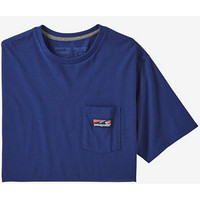 Patagonia巴塔哥尼亚男士T恤简约休闲圆领舒适短袖上衣38510 Superior Blue XL(适合胸围116.84-121.92cm)
