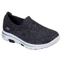 SKECHERS斯凯奇女鞋透气单鞋一脚蹬织物休闲鞋15943 Black/Multi 13