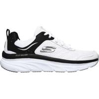 SKECHERS斯凯奇男士运动鞋低帮系带飞织网面休闲鞋厚底缓震耐磨轻质舒适跑鞋时尚旅游鞋885000 Black/Black 9.5/42.5码
