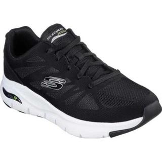 SKECHERS斯凯奇男士运动鞋低帮系带飞织网面休闲鞋缓震耐磨轻质舒适跑鞋时尚旅游鞋886620 Charcoal/Black 8.5/41.5码