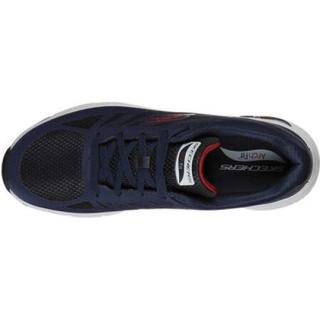 SKECHERS斯凯奇男士运动鞋低帮系带飞织网面休闲鞋缓震耐磨轻质舒适跑鞋时尚旅游鞋886620 Charcoal/Black 8.5/41.5码