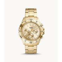 Fossil化石男士手表计时码表不锈钢表带100米防水44mm表盘FS5772 Gold os