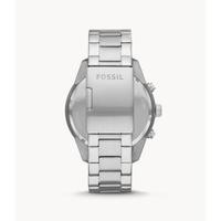 Fossil化石男士多功能手表不锈钢表带50米防水50mm大表盘BQ2530 Silver os