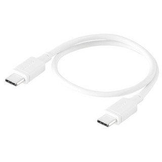 摩米士双头Type-C数据线PD快充线USB-C公对公pd充电宝短线适用苹果ipadpro华为小米手机等0.3米白色