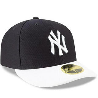 MLB男女棒球帽New York Yankees弯檐透气蓝白色运动帽遮阳帽3280594 single 7 1/8(适合头围56.8cm)