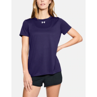 安德玛（Under Armour）女士短袖夏季速干套头圆领舒适透气休闲T恤宽松运动上衣1305510 Purple/White XXL(适合胸围114-118cm)