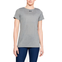 安德玛(Under Armour)女士短袖夏季速干套头圆领舒适透气休闲T恤宽松运动上衣1305510 Gray Heather/Black XS(适合胸围82-85cm)