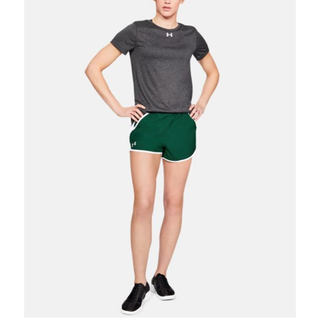 安德玛（Under Armour）女士短袖夏季速干套头圆领舒适透气休闲T恤宽松运动上衣1305510 Carbon Heather/White XS(适合胸围82-85cm)