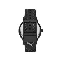 彪马（PUMA）士石英机芯多色尼龙表带防水30米三针简约精致手表43mm Black os