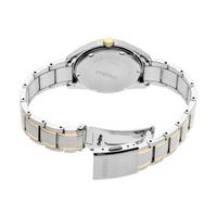 精工(Seiko)女士手表三针石英100米防水双色不锈钢手链腕表36mm Two Tone os