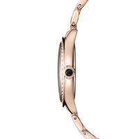 精工(Seiko)女士手表三针石英50米防水玫瑰金色调不锈钢手链腕表29mm Silver os