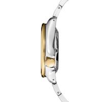 精工（Seiko）男士手表100米防水自动机芯运动风格双色不锈钢手链腕表40mm Black os