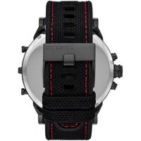 Diesel迪赛男士手表石英机芯计时码表Mr.Daddy 2.0黑色尼龙表带腕表57mm Black & White os