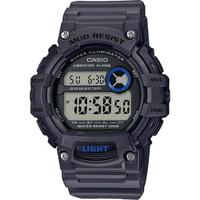卡西欧（Casio）男士手表石英机芯100米防水数字灰色树脂表带腕表48.4mm Grey os