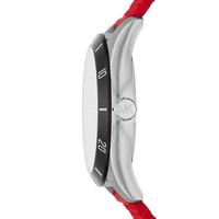 Michael Kors/MK 男士运动风手表Layton三针式红色硅胶网状腕表44mm Red os